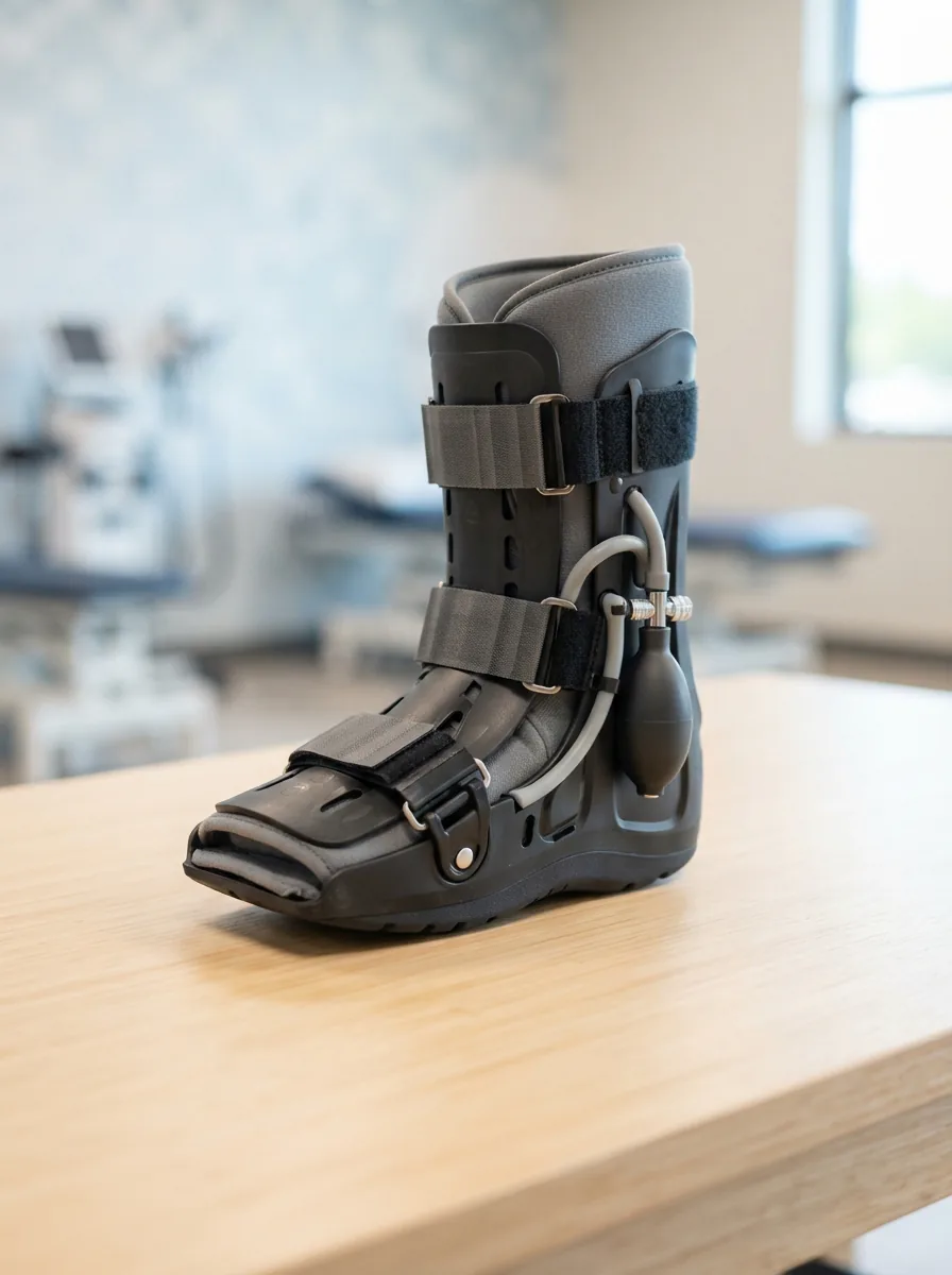Aircast orthopedic support product in a clinical setting.